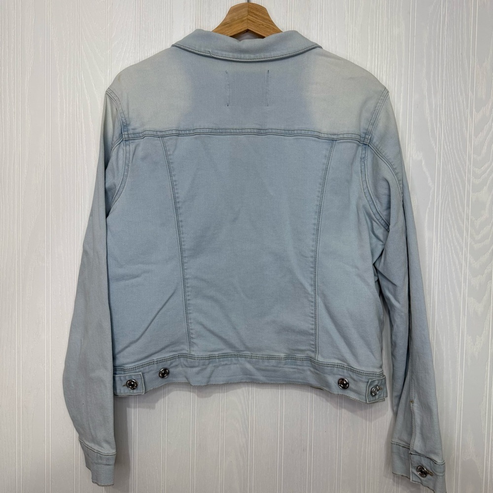 Nine West light wash denim jean jacket XL - Picture 6 of 8